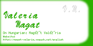 valeria magat business card